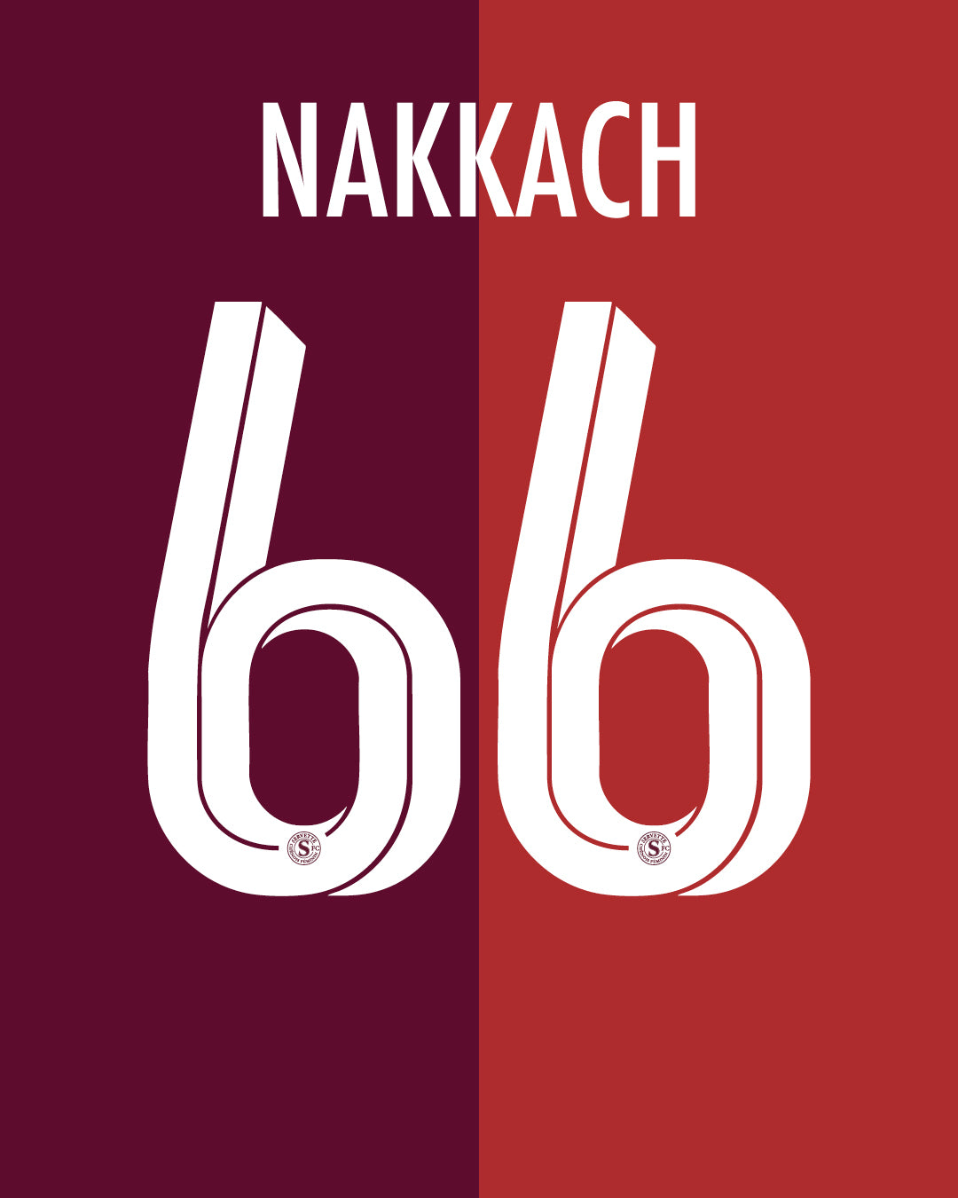 Maillot SFCCF x FF Chênois Genève signé - NAKKACH 66