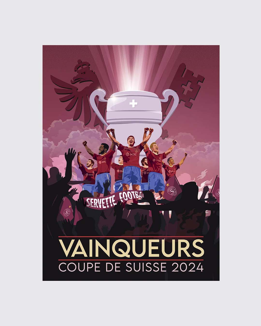 Poster Vainqueur Coupe Suisse x La Jonx (30x40)